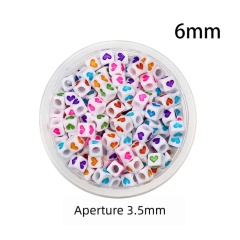 White Color Heart Beads【19g】