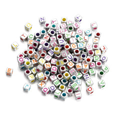 6mm Rainbow Letter Silver【10g】