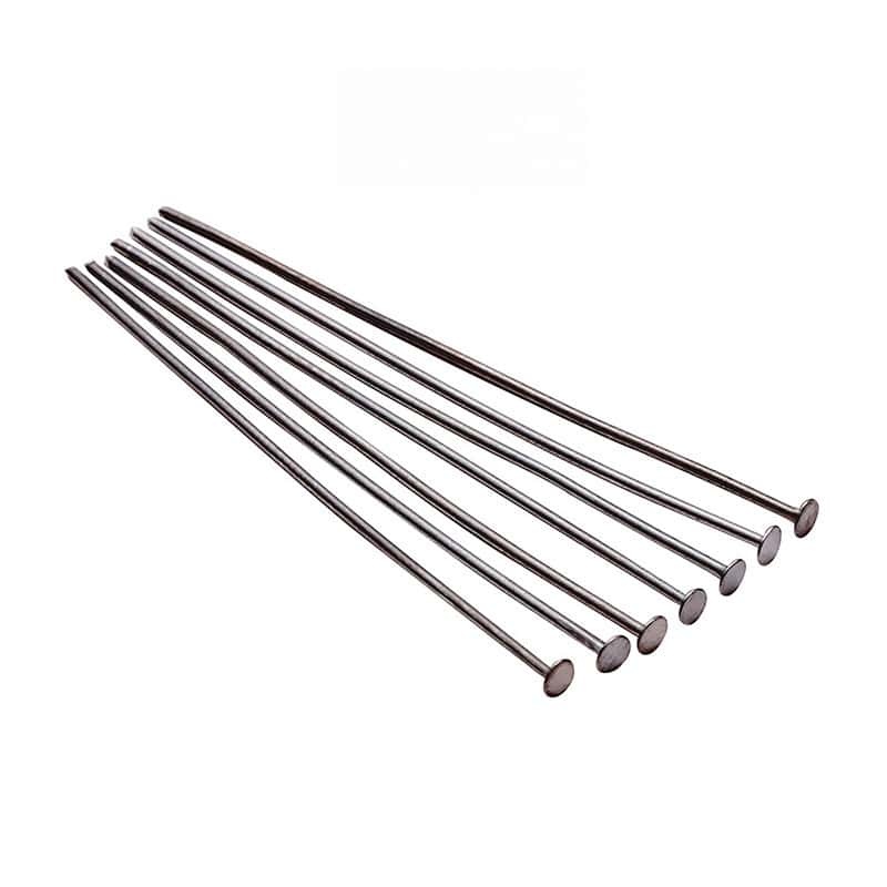 Iron Plated Flat Head Pins, Multi‑Color, 16‑70mm, about 200 pcs/pack