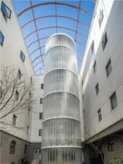 U shaped glass open staircases,DCN-U Glass Manufacturer,U shaped glass open staircases