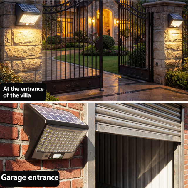Solar Wall Lamp,MY SHOP,Solar-powered sensor wall lamp