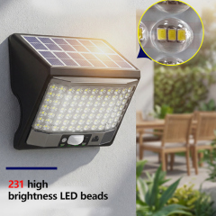 Solar Wall Lamp,MY SHOP,Solar-powered sensor wall lamp