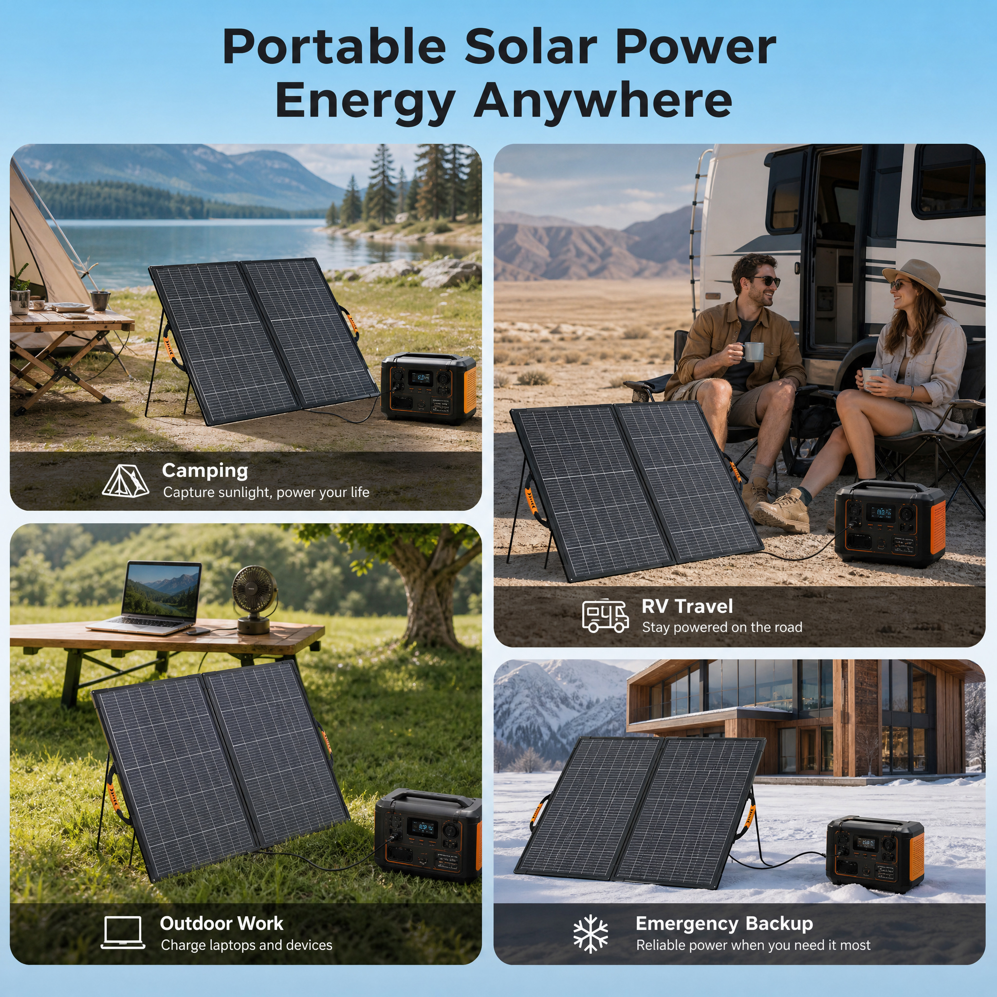 20oW Portable Foldable Solar Panel Charger -23% High-Efficiency monocrystalline Cells, IP67 Waterproof,  Foldable Solar Charging Kit for Camping, RV, Off-Grid Power & Emergency Backup,Chuanxin(Guangdong)New EnergyTechnology Co.,LTD.,20oW Portable Foldable Solar Panel Charger -23% High-Efficiency monocrystalline Cells, IP67 Waterproof,  Foldable Solar Charging Kit for Camping, RV, Off-Grid Power & Emergency Backup