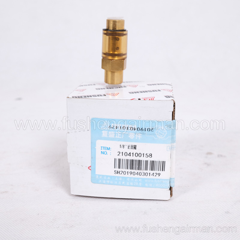 2104100158 Fusheng Genuine Car Air Compressor EBS1/8'' Check Valve 1/8″