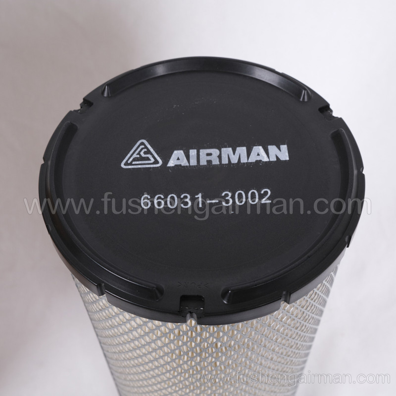 66031-3002 Fusheng airman genuine mobile air compressor safety filter element for 630 machine