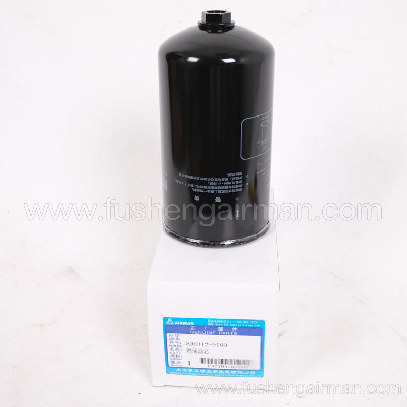 898312-9180 Fusheng airman genuine mobile air compressor engine fuel filter element isuzu