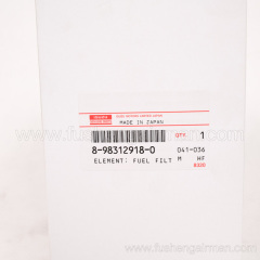 898312-9180 Fusheng airman genuine mobile air compressor engine fuel filter element isuzu