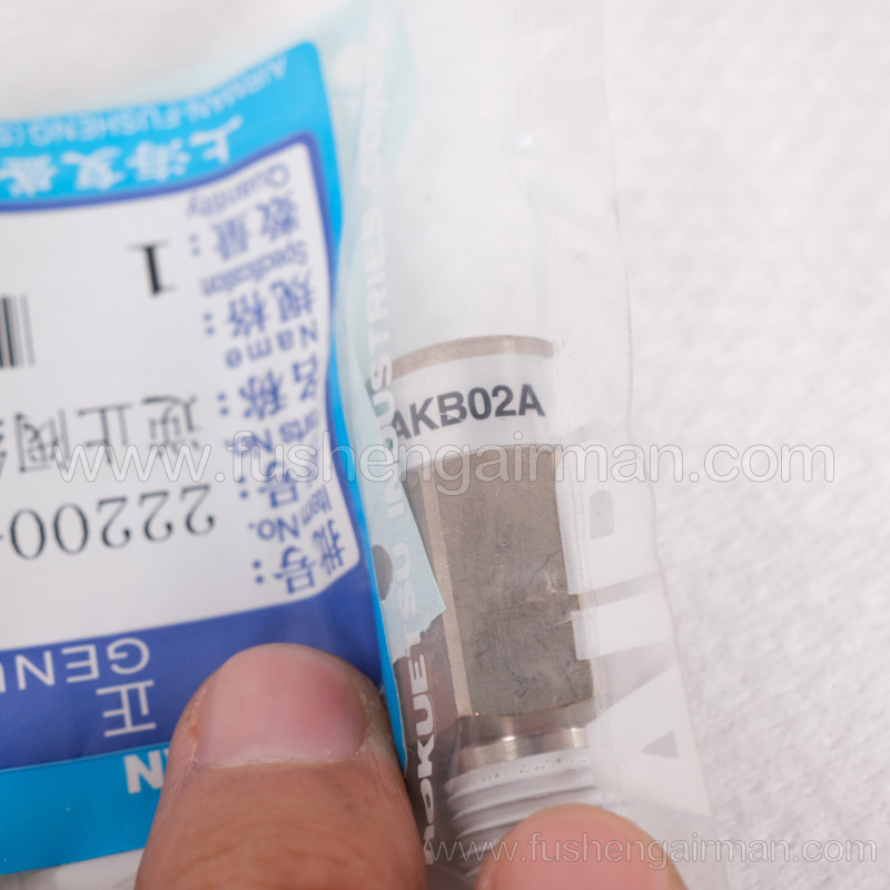 22200-16100 Fusheng genuine mobile air compressor parts check valve composition airman