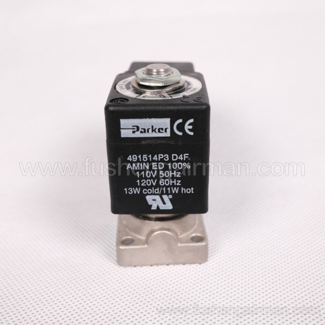 2104090019 Fusheng refrigeration refrigerant compressor SRG series CSR-SRL series solenoid valve 491514P3 normally closed 110V
