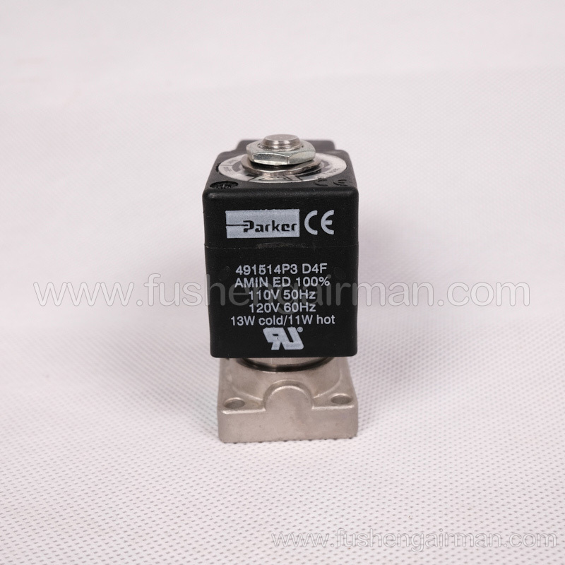 2104090019 Fusheng refrigeration refrigerant compressor SRG series CSR-SRL series solenoid valve 491514P3 normally closed 110V