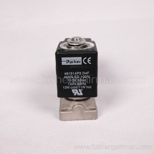2104090019 Fusheng refrigeration refrigerant compressor SRG series CSR-SRL series solenoid valve 491514P3 normally closed 110V