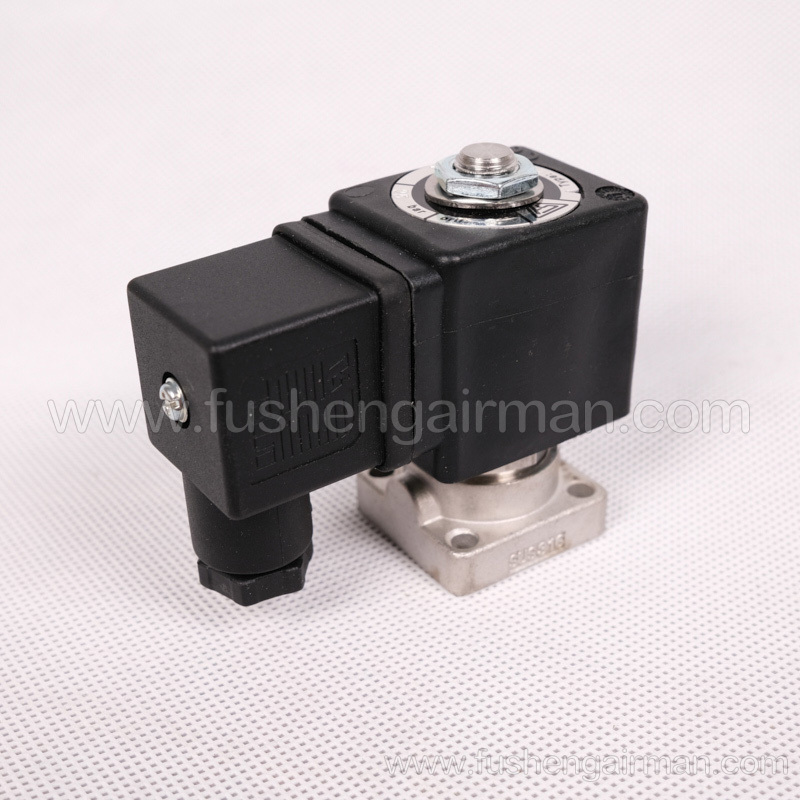 2104090024 Fusheng refrigeration refrigerant compressor 1/240barg 2 position 2 item N.C solenoid valve set stand 220V