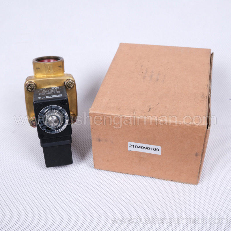 2104090109 Fusheng genuine ZW155-255-375 oil-free water lubrication 2-position 2-way NC oil stop valve