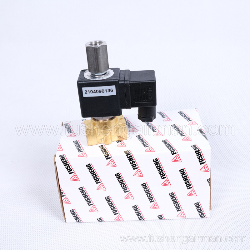 2104090136 Fusheng Genuine 1/4"10barg220V50/60Hz 2-Position 3-Way N.C Solenoid Valve