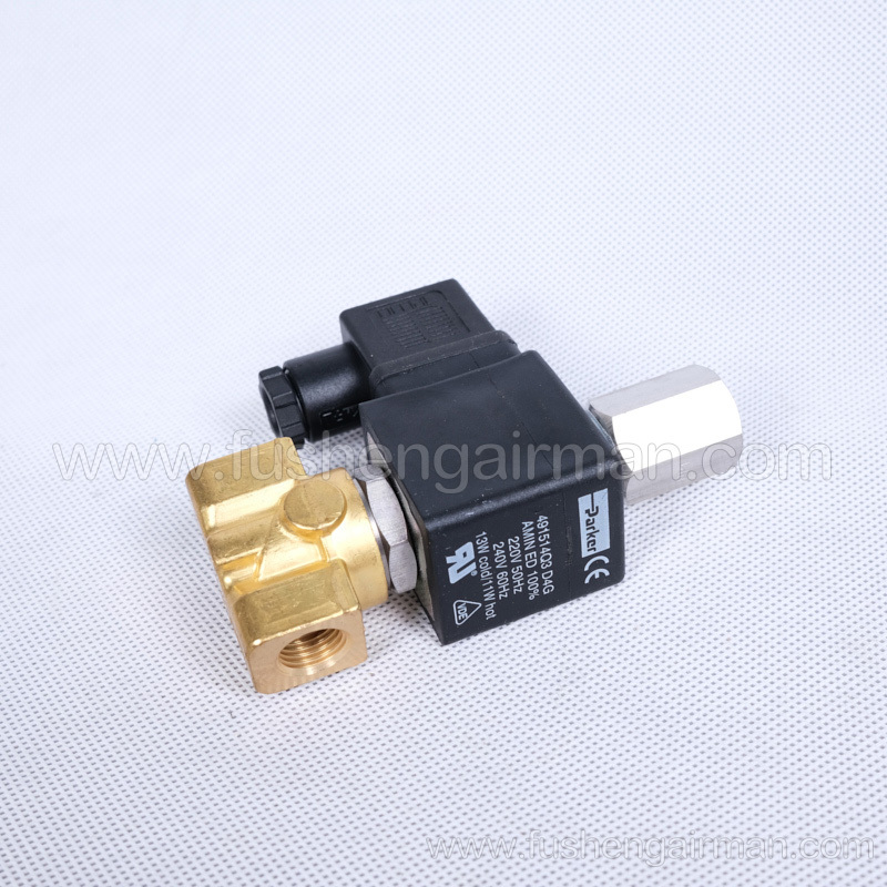 2104090136 Fusheng Genuine 1/4"10barg220V50/60Hz 2-Position 3-Way N.C Solenoid Valve