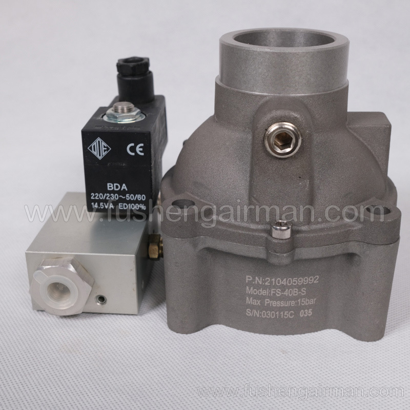 2104059992 Fusheng Air Compressor Genuine Parts DN40 Piston Air Inlet Valve FS-40B-S