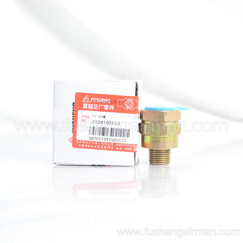 2104100153 Fusheng Genuine 1/2’ Check Valve for Fusheng EBS Truck Air Compressor