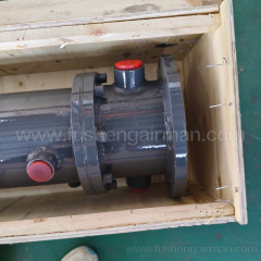 2117010379 Fusheng Air Compressor Genuine Parts SA90W Vertical Shell & Tube Oil Cooler(SUS304)