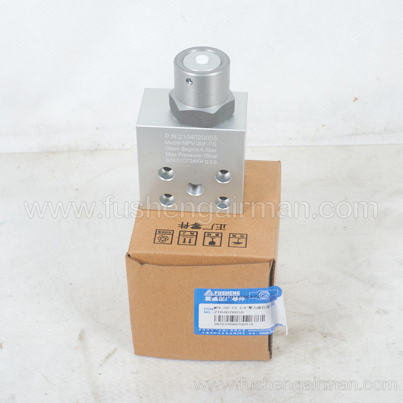 2104020055 MPV-20F-FS 3/4” Pressure Maintenance Valve for Fusheng Screw Compressor