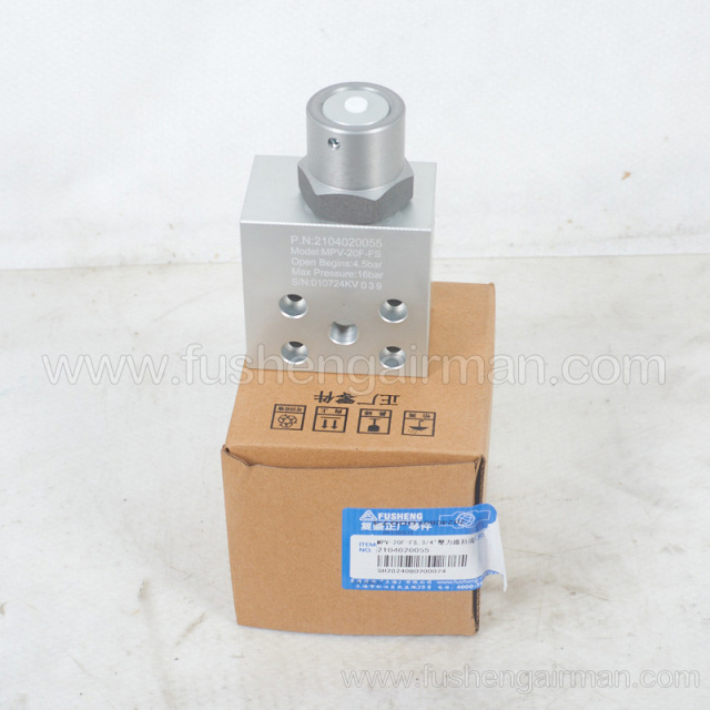 2104020055 MPV-20F-FS 3/4” Pressure Maintenance Valve for Fusheng Screw Compressor
