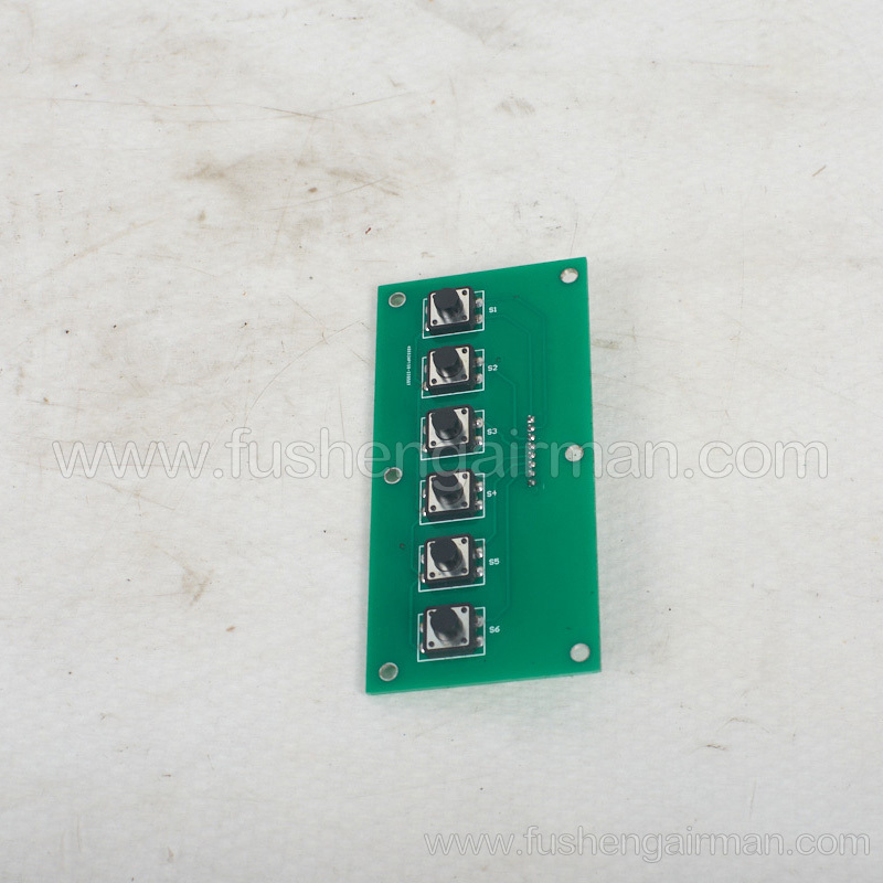 2108100321 Fusheng genuine air compressor Mitsubishi FX2N-32MR control panel keypad 6-key layout