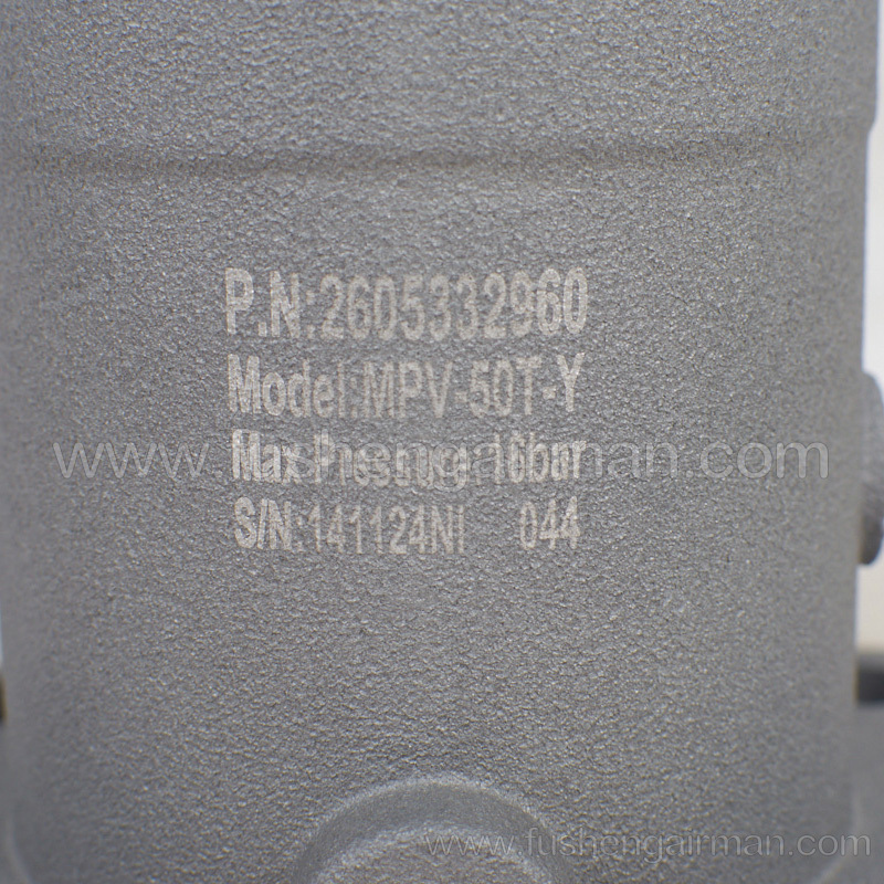 2605332960 Fusheng Original Screw Compressor SF90W Pressure Maintaining Valve MPV-50T In Stock