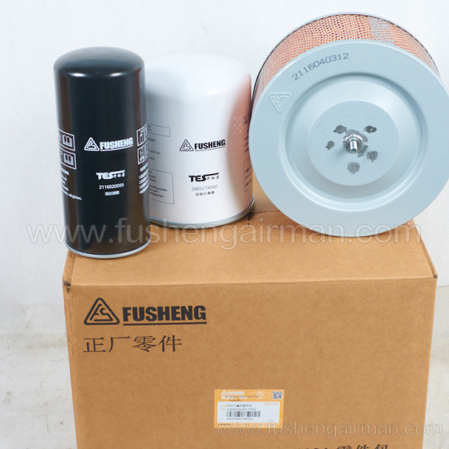 2605542790 Fusheng Pathfinder Screw Air Compressor TESV15 Filter Media Kit Maintenance Kit