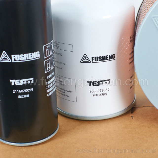 2605542790 Fusheng Pathfinder Screw Air Compressor TESV15 Filter Media Kit Maintenance Kit