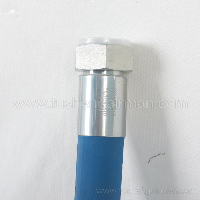 2606463490 Fusheng genuine screw air compressor SA132W outlet pipe blue K201-38