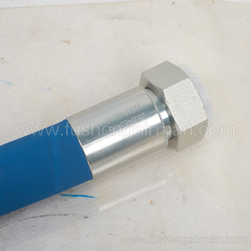 2606463490 Fusheng genuine screw air compressor SA132W outlet pipe blue K201-38