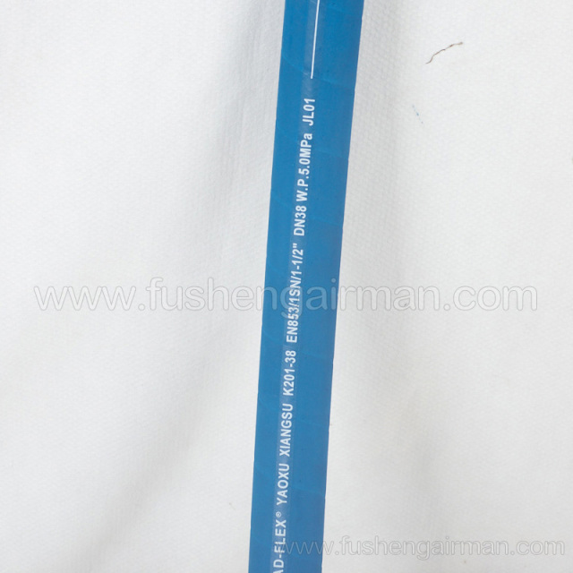 2606463490 Fusheng genuine screw air compressor SA132W outlet pipe blue K201-38