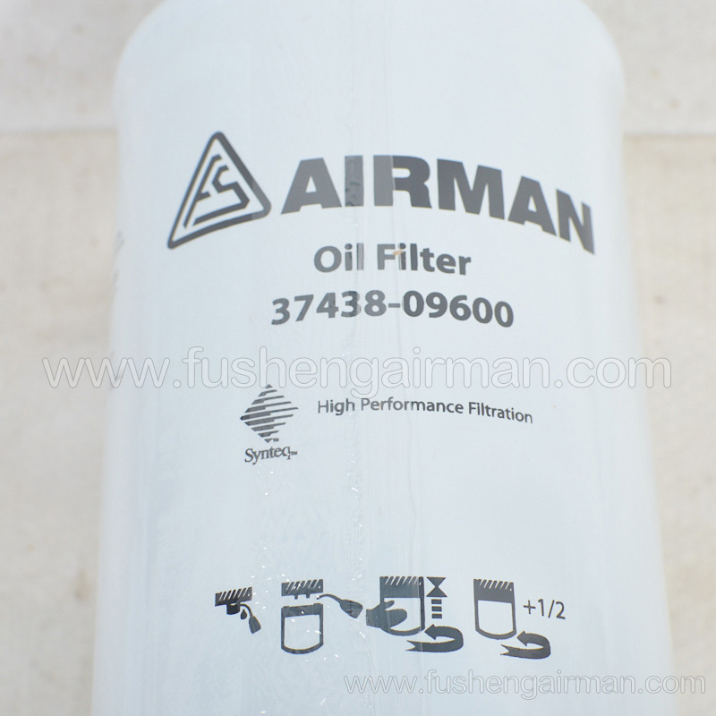 37438-09600 Fusheng airman mobile air compressor genuine oil filter element