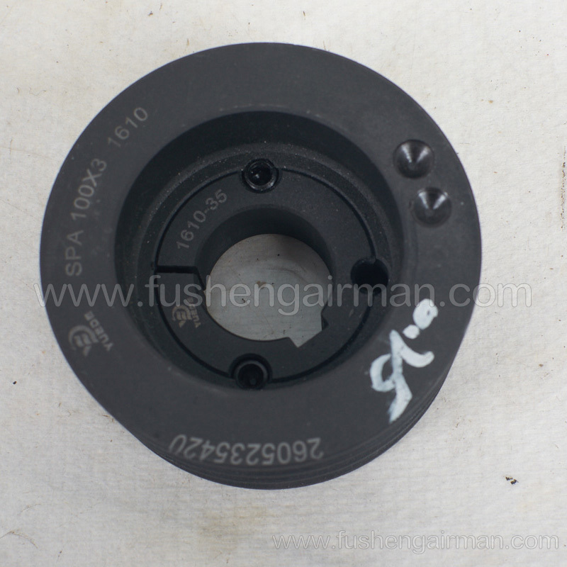 2605235420 Fusheng Screw Compressor Genuine Parts SF18 Body Pulley 3 Groove
