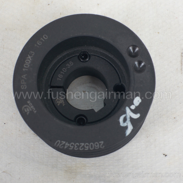 2605235420 Fusheng Screw Compressor Genuine Parts SF18 Body Pulley 3 Groove
