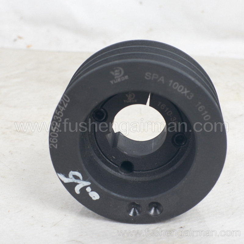 2605235420 Fusheng Screw Compressor Genuine Parts SF18 Body Pulley 3 Groove