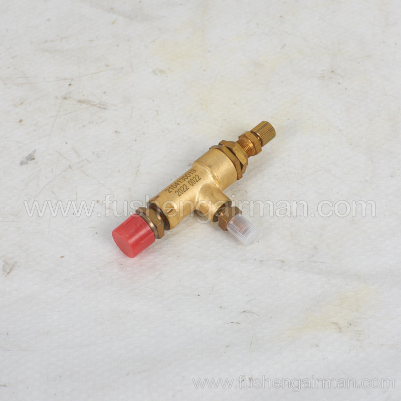 2104130019 Fusheng screw compressor original parts 3/8 pressure valve low pressure new style