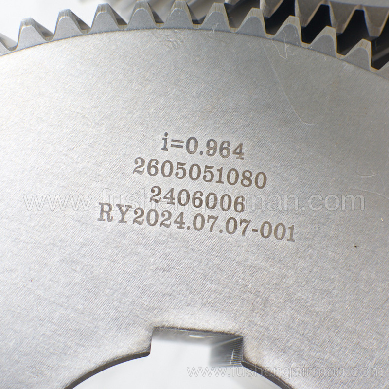 2605051080/2605051090/2605051070 Fusheng Screw Compressor Original Gear Set