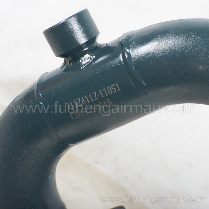 2118029492=71126112-11051 Fusheng screw compressor original FE45 header exhaust pipe