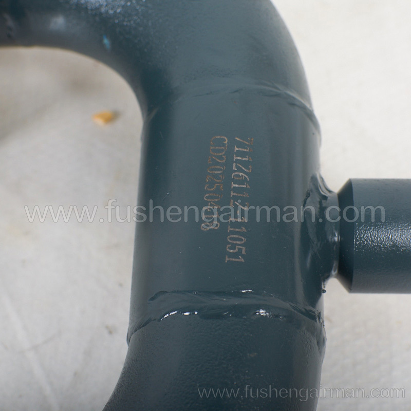2118029492=71126112-11051 Fusheng screw compressor original FE45 header exhaust pipe