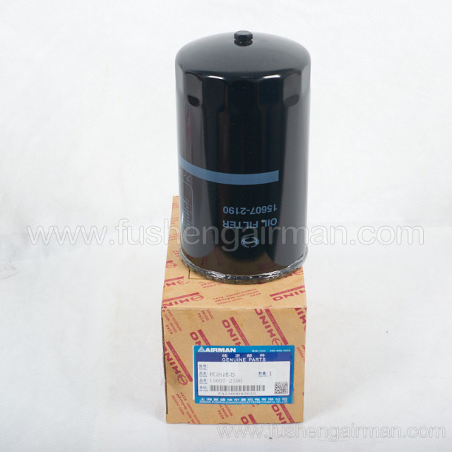 15607-2190 Fusheng airman mobile air compressor original parts oil filter element