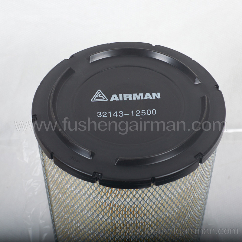 32143-12500 Fusheng airman mobile air compressor original spare parts main air filter cartridge outer element