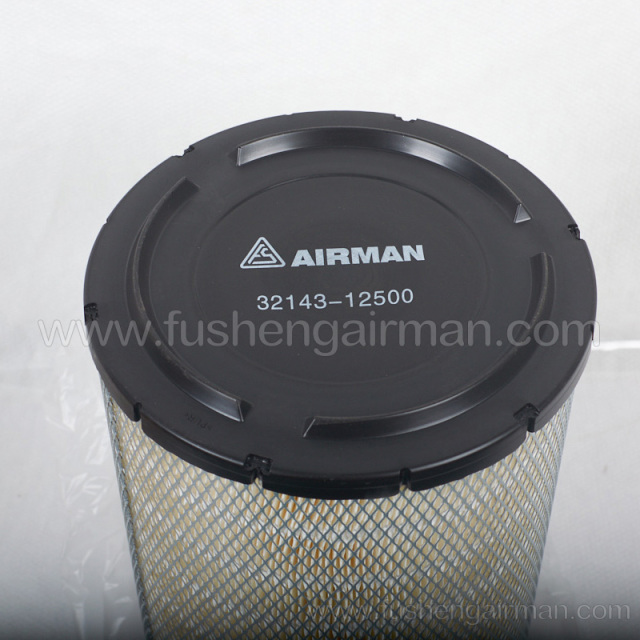 32143-12500 Fusheng airman mobile air compressor original spare parts main air filter cartridge outer element