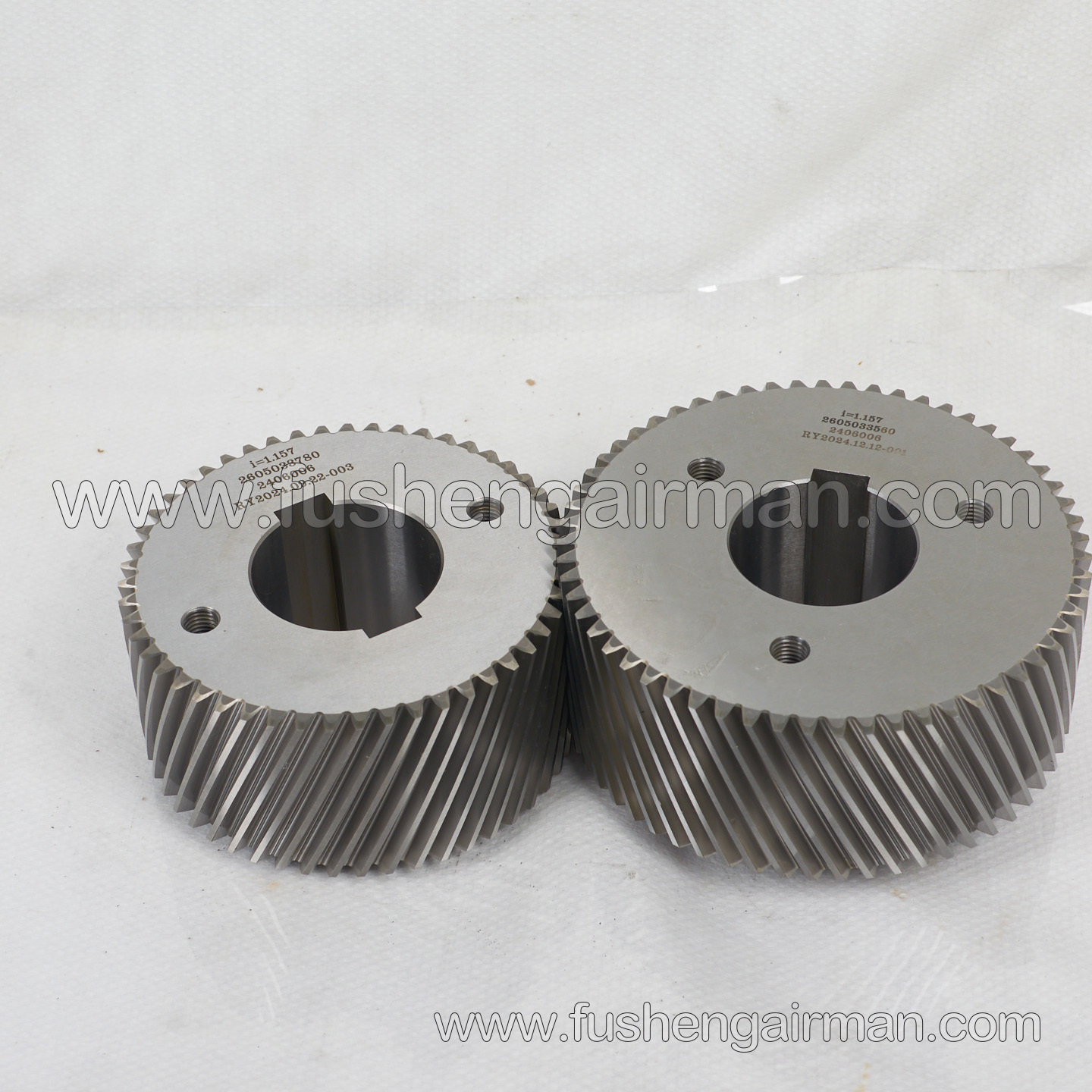 2605033780/2605033560 Fusheng Screw Compressor Head SA-5G Gear Set i=1.157