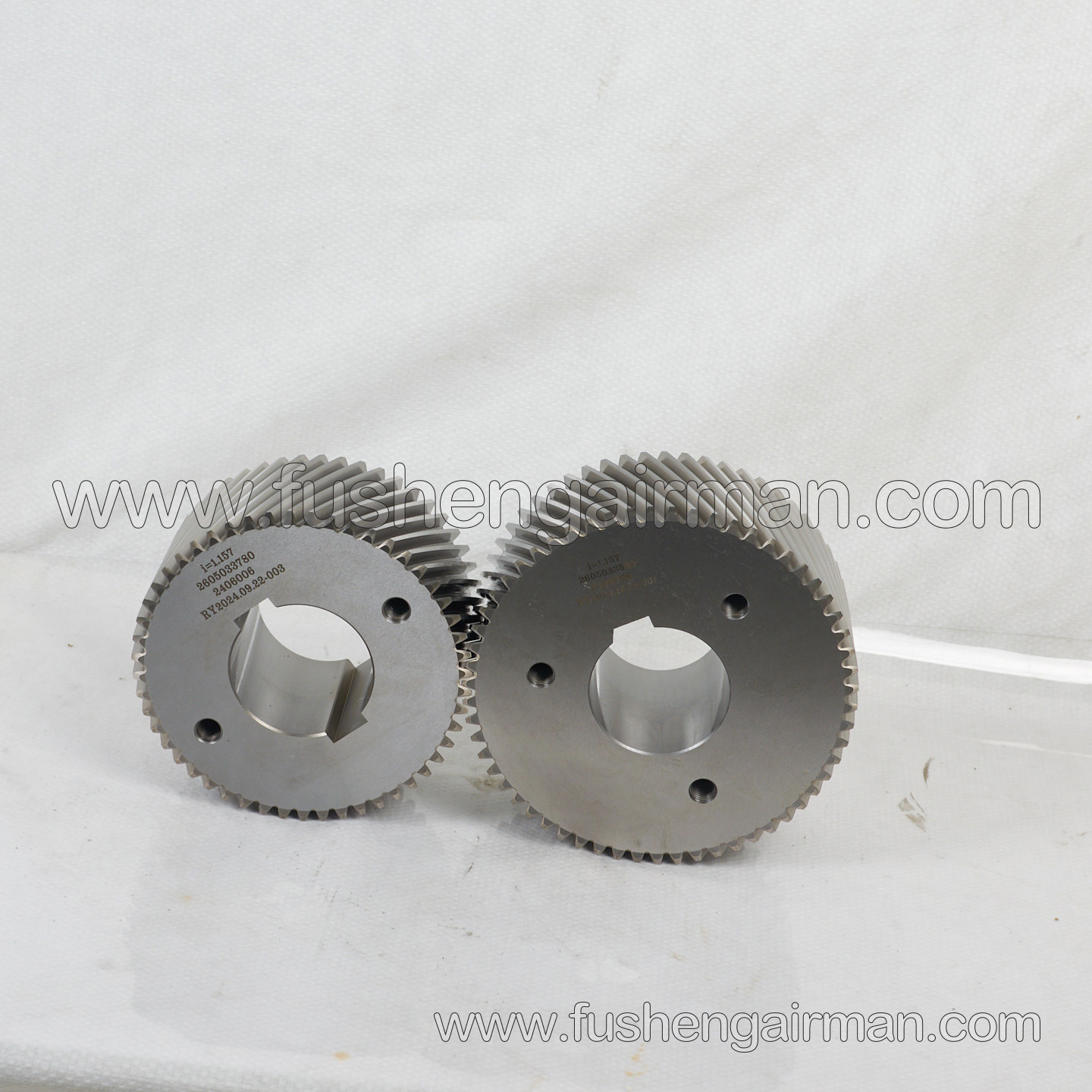 2605033780/2605033560 Fusheng Screw Compressor Head SA-5G Gear Set i=1.157