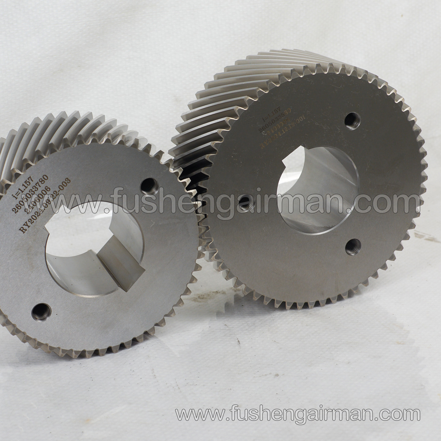 2605033780/2605033560 Fusheng Screw Compressor Head SA-5G Gear Set i=1.157