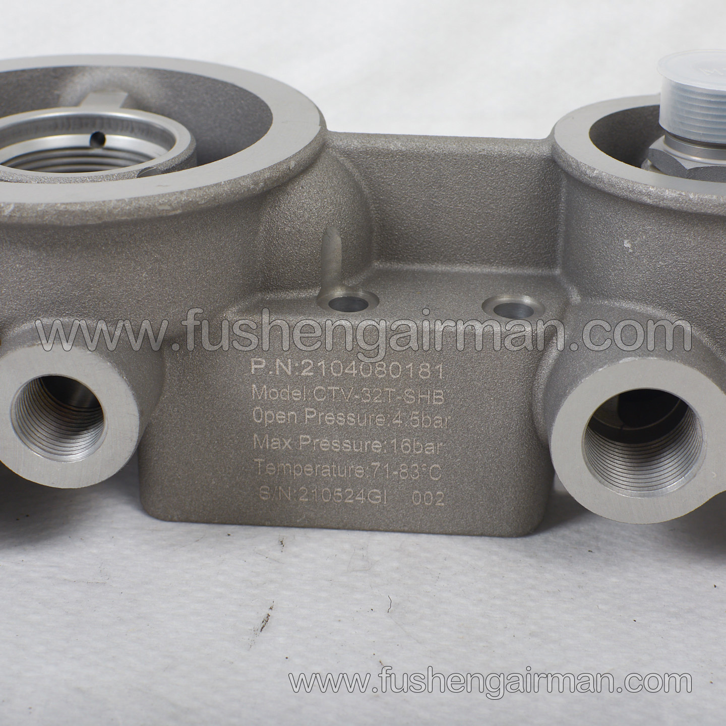 2104080181 Fusheng Screw Compressor 3/4,71~83℃ Combination Valve(Bottom Feed CTV-32T-FS)