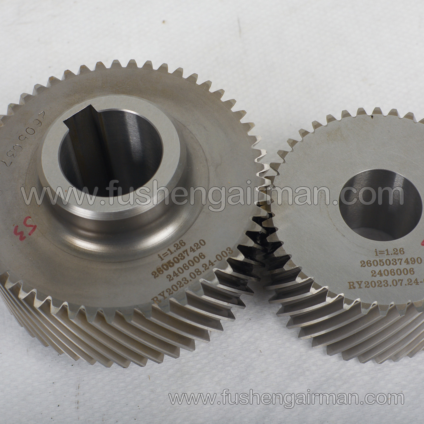 2605037490/2605037420 Fusheng screw compressor original head BSA41G gear set i=1.26