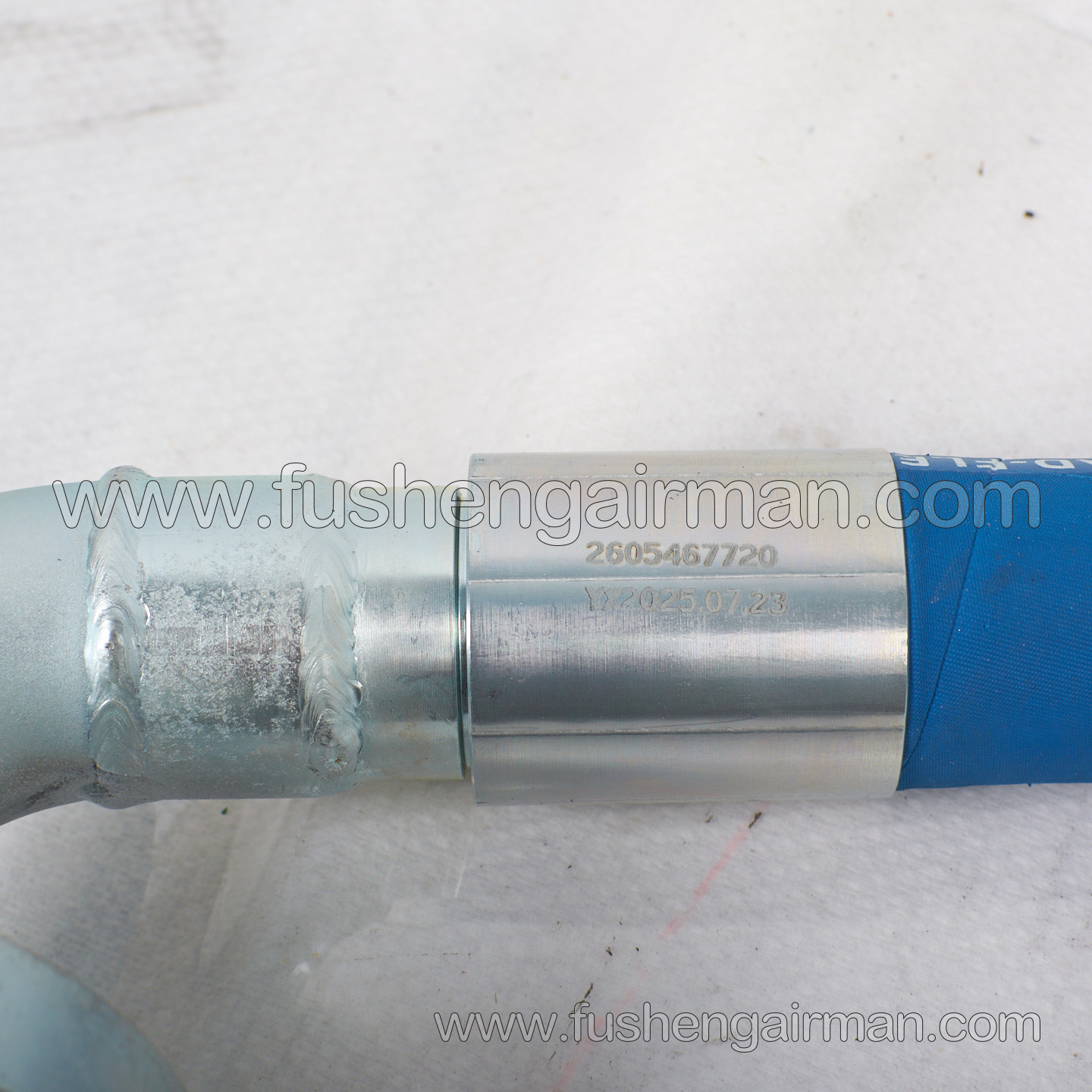 2605467720 Fusheng Screw Compressor Genuine Parts SA110A-C Oil Pipe(Cooler-Oil Filter Holder)