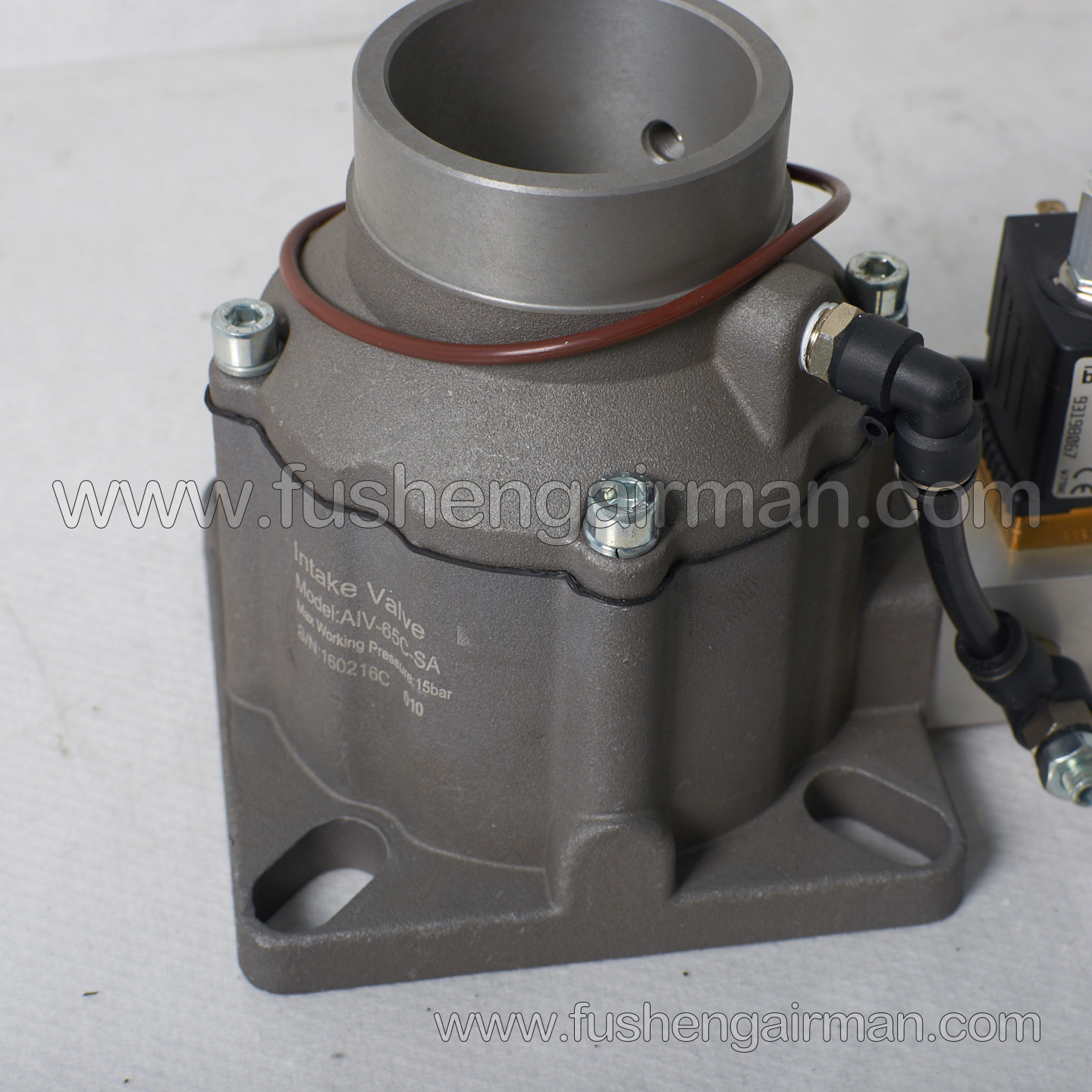 2104050080 Fusheng Screw Air Compressor Genuine Parts AIV-65C-SA, 65mm Piston-Type Intake Valve