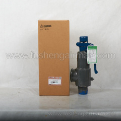 2104110286 Fusheng Screw Air Compressor Genuine Parts 1-1/2", 10barg Full-Lift Safety Valve